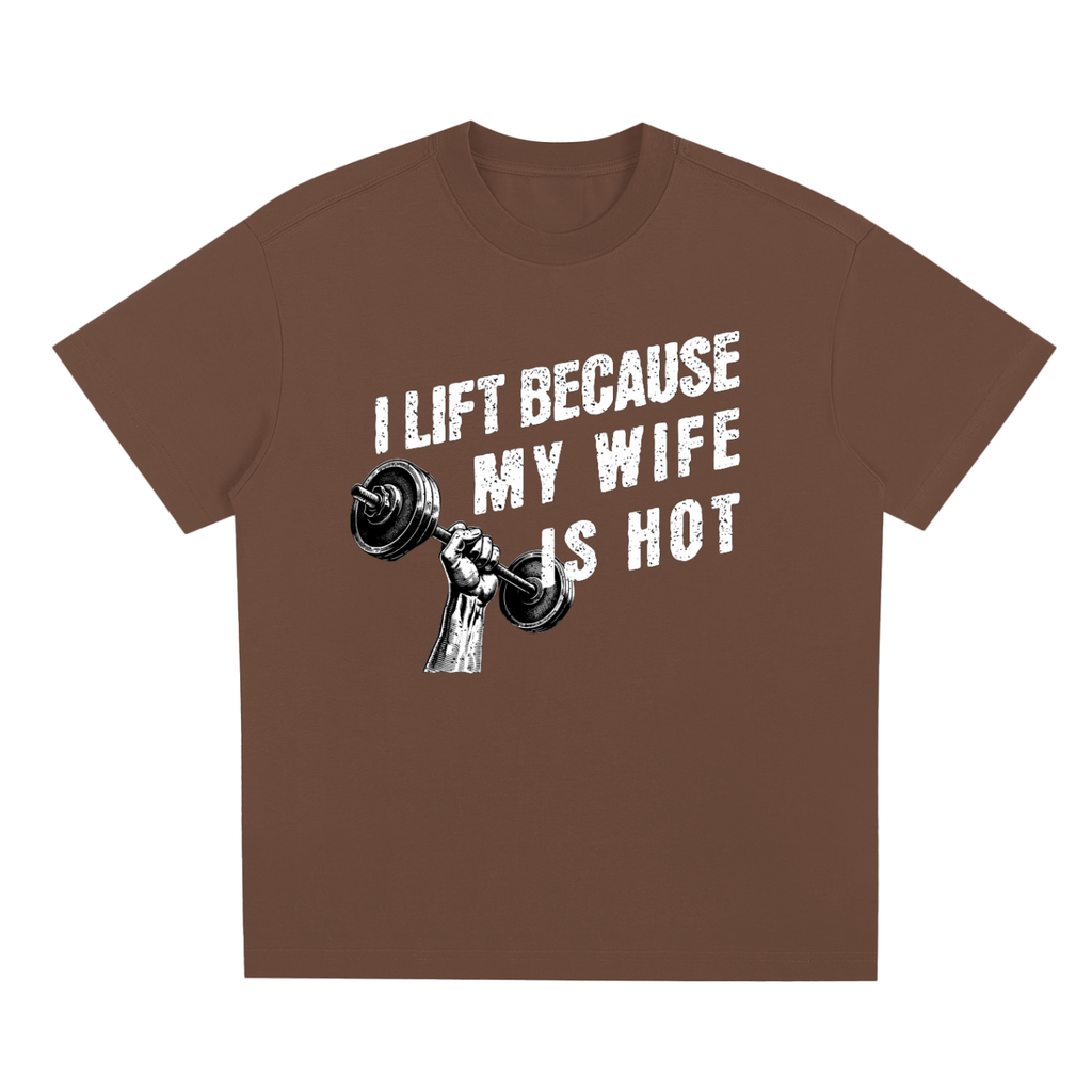 I LIFT because my wife is hot / Sorona Quick-Dry Cooling T-Shirt