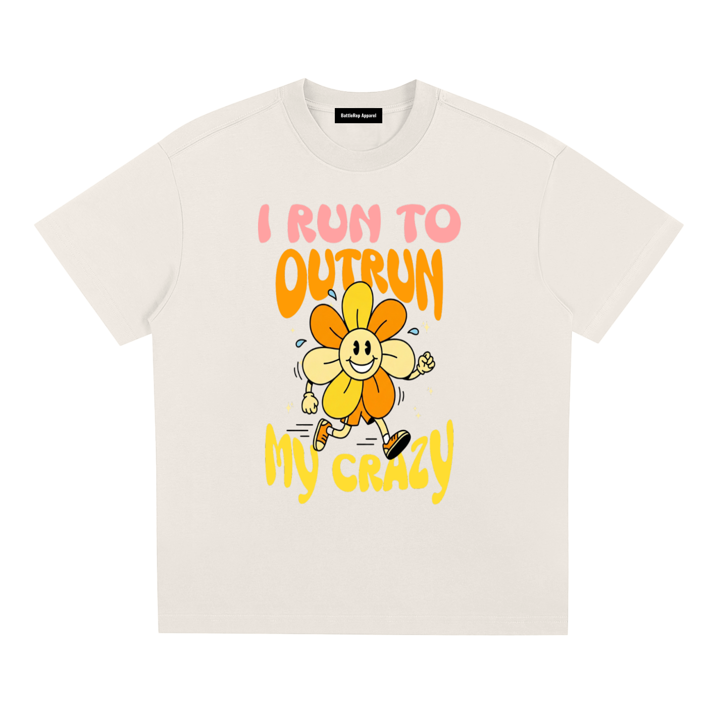 I Run To Outrun My Crazy Sorona Quick-Dry Cooling T-Shirt