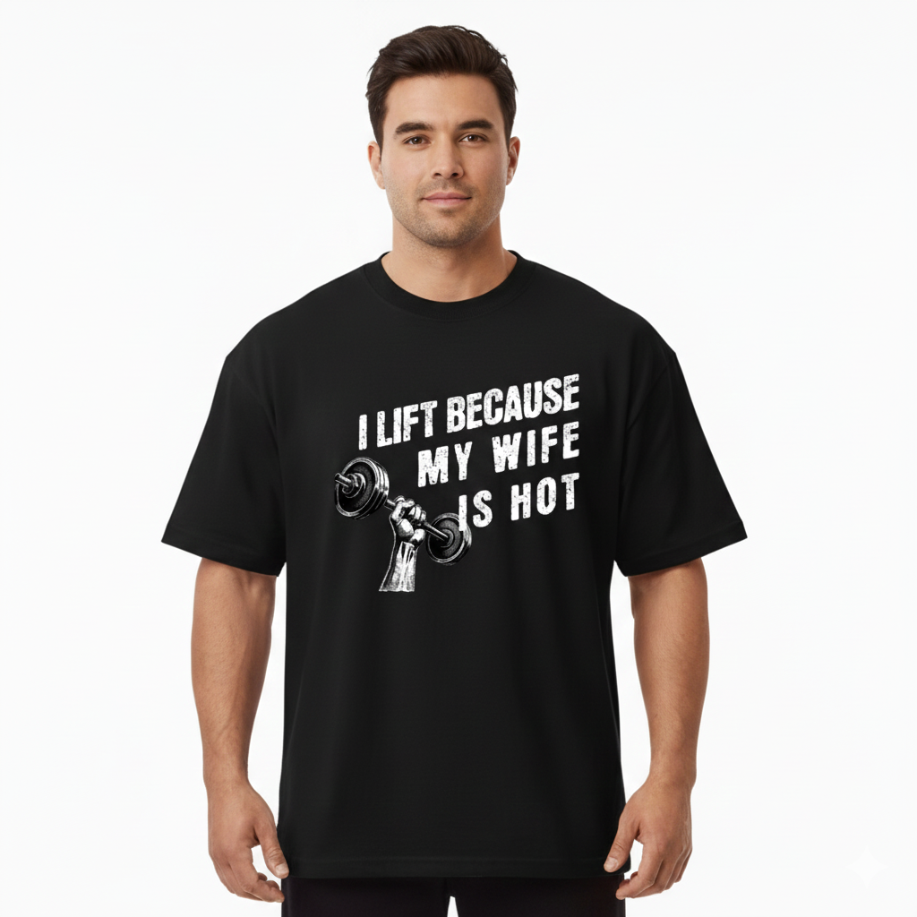 I LIFT because my wife is hot / Sorona Quick-Dry Cooling T-Shirt