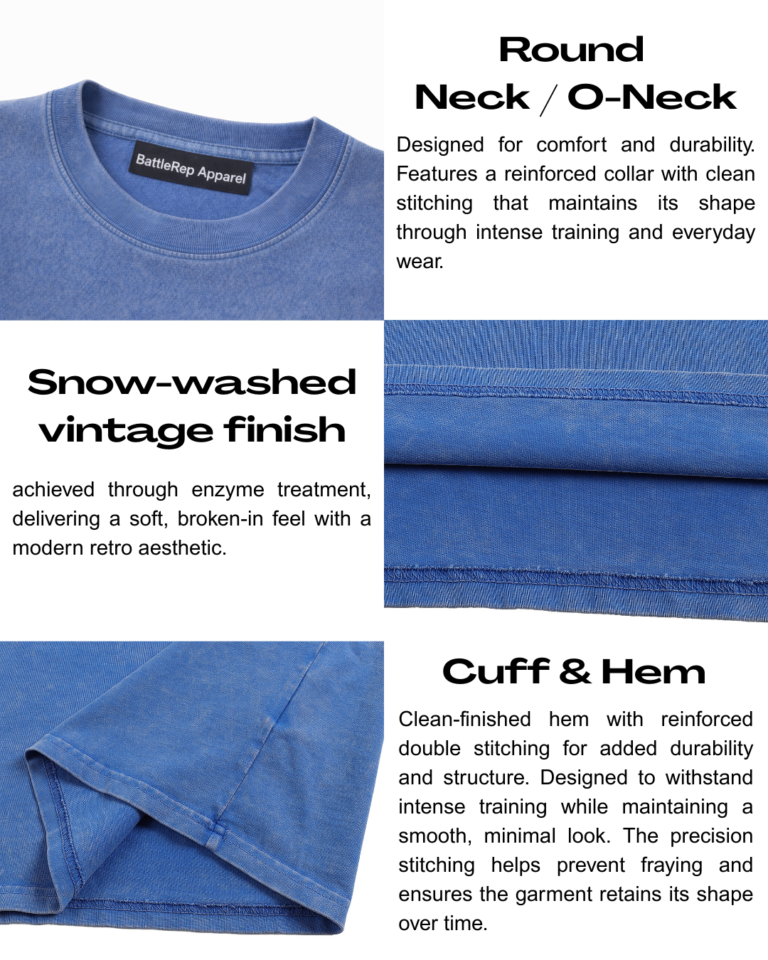 No Days Off, Snow Washed Oversized Cotton T-Shirt