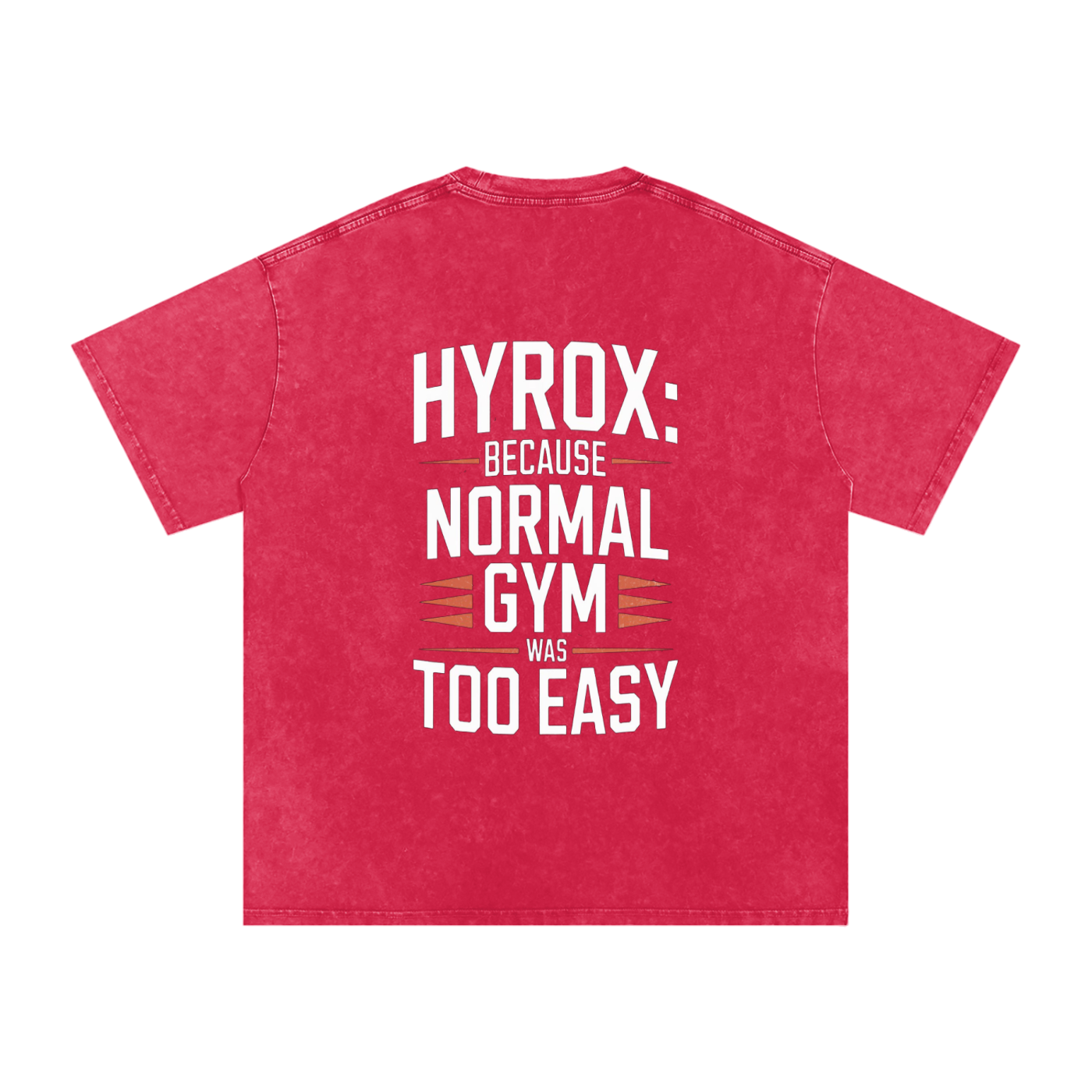 Hyrox: Because The Gym Was Too Easy / Snow Washed Oversized Cotton T-Shirt