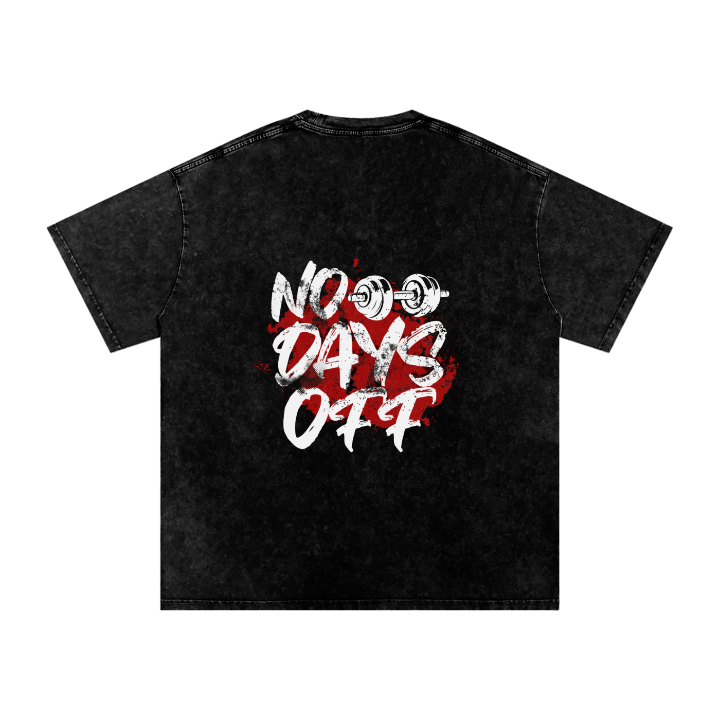 No Days Off, Snow Washed Oversized Cotton T-Shirt